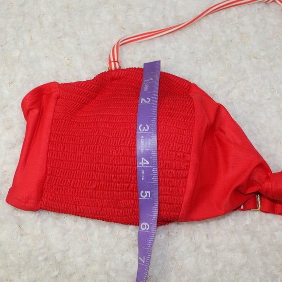 Mae Knot Center Smocked Bandeau Bikini Top - Picture 8 of 8